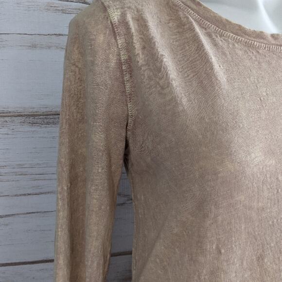Eri + Ali Anthropologie Peplum Bleached Top Sz S - Picture 5 of 6